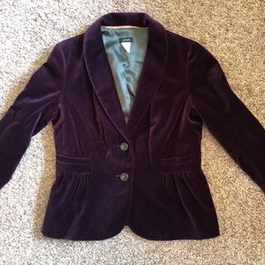 J.CREW Velvet Blazer